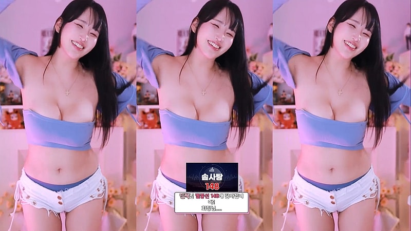BJㅎㄹ미 출렁거리는 Big Tits 튜브탑 슴부먼트