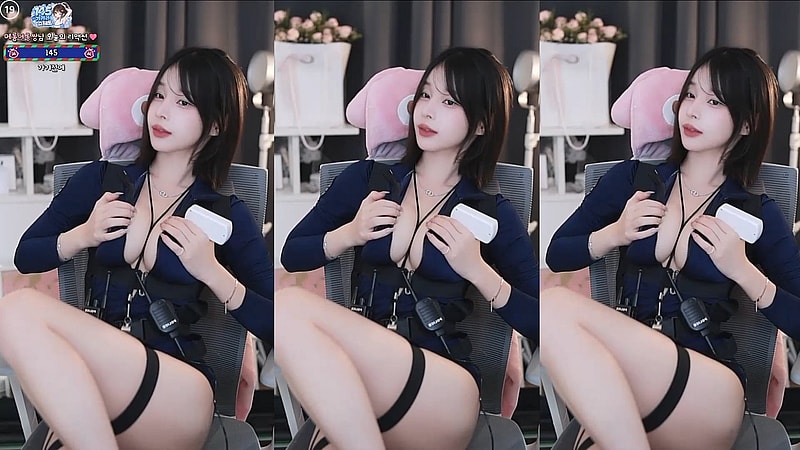 귀여운 BJㅎㄹ짱 No Bra 노템 폴리스 코스프레