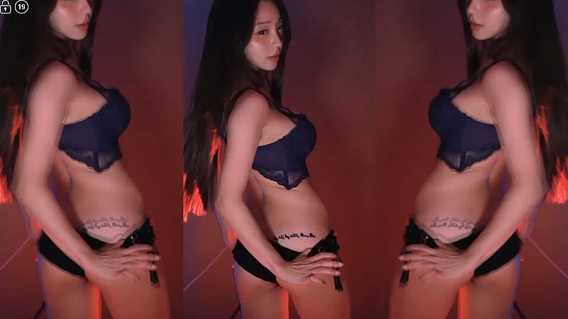 Hot 요염한 BJㅇㄴ나 Hot팬츠 파란 속옷