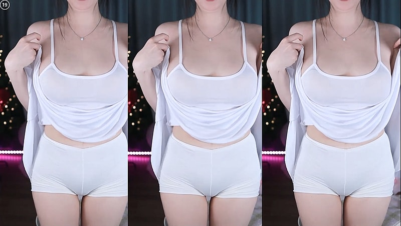 은근히 꼴리는 White One Piece 속바지 BJㅎ또